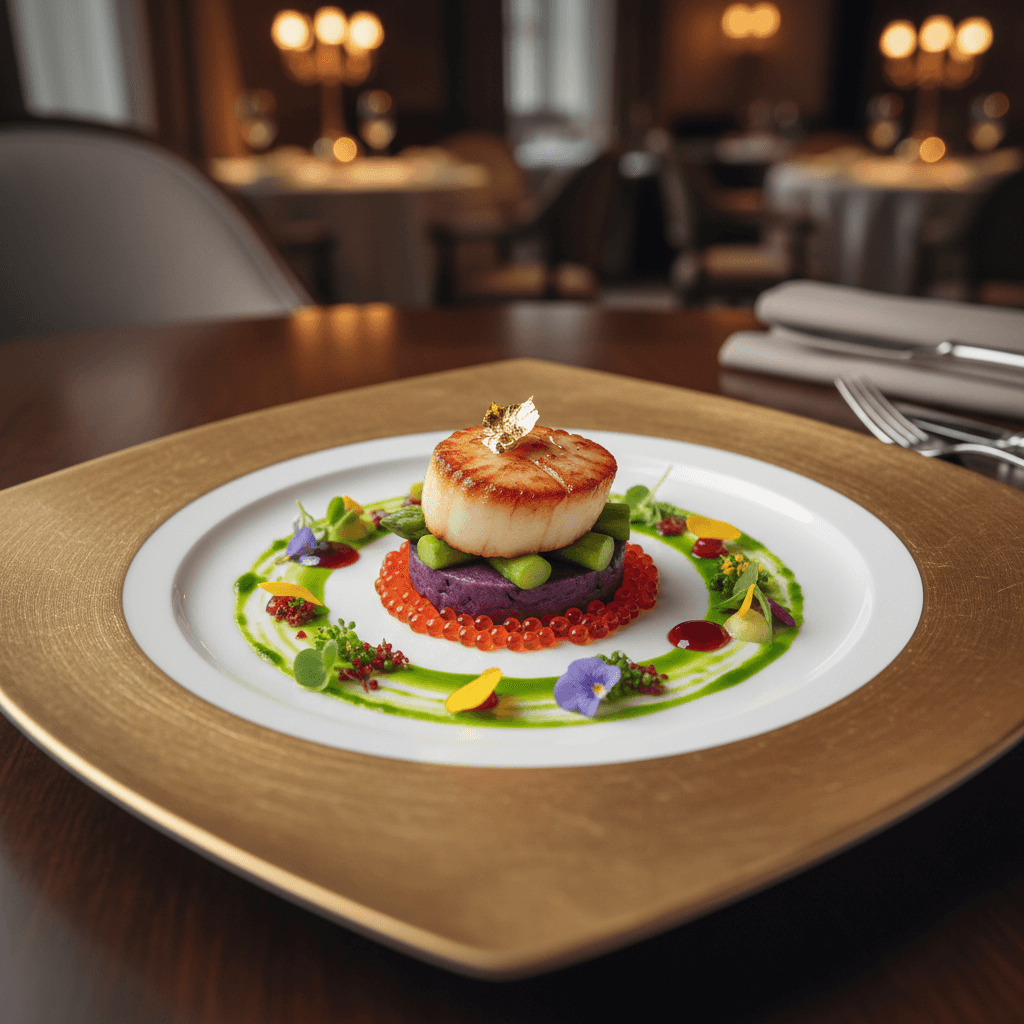 Gourmet menu design